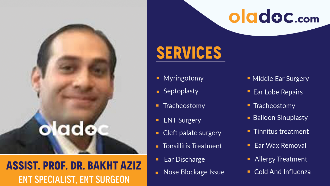Services provided by  Dr. Bakht Aziz
